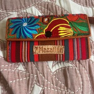 Vibrant Multicolor Embroidered Clutch